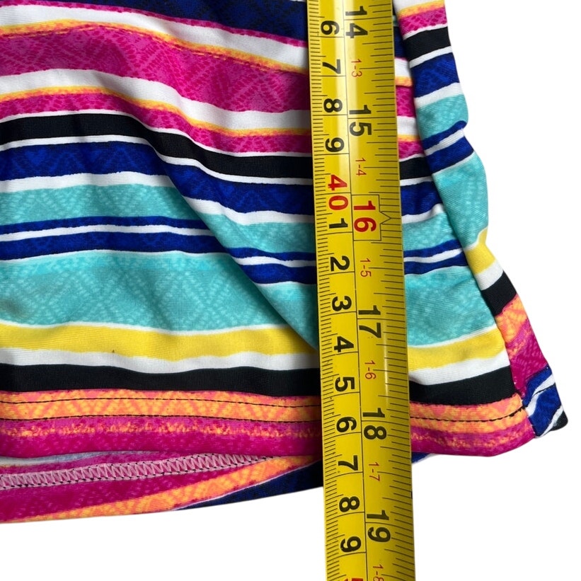 Croft & Barrow Striped Tankini Swimsuit Top Small S - NWT