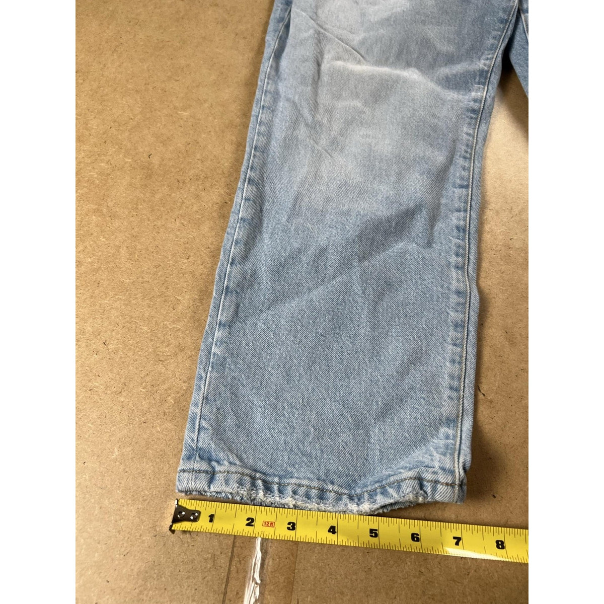 Good American Pants Womens 12 Blue Paperbag Denim Elastic Waist Pockets