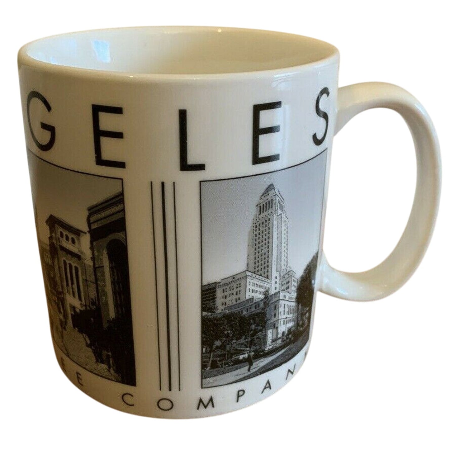 Starbucks 2005 LOS ANGELES City Scenes Barista 14oz coffee tea mug cup