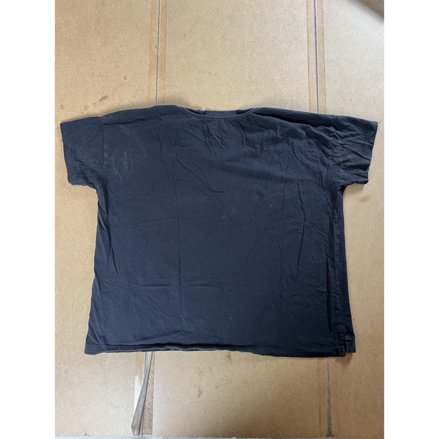 Parachute T-Shirt Womens S Black Crew Neck 100% Cotton Jersey Relaxed Casual