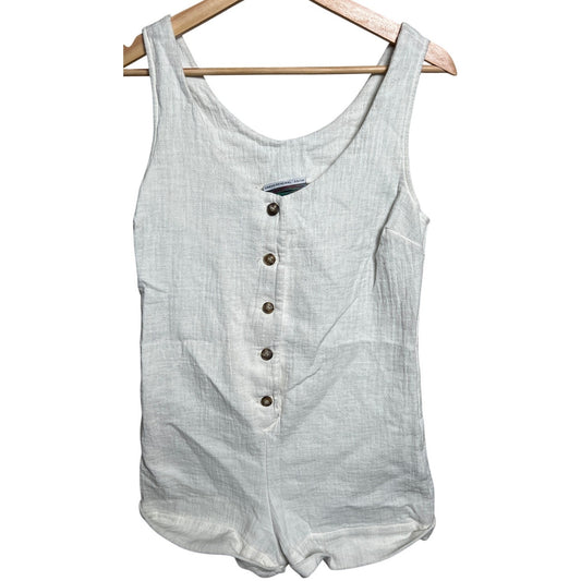 Urban Renewal Vintage Fabric & Reworked Romper Button Down Size XS