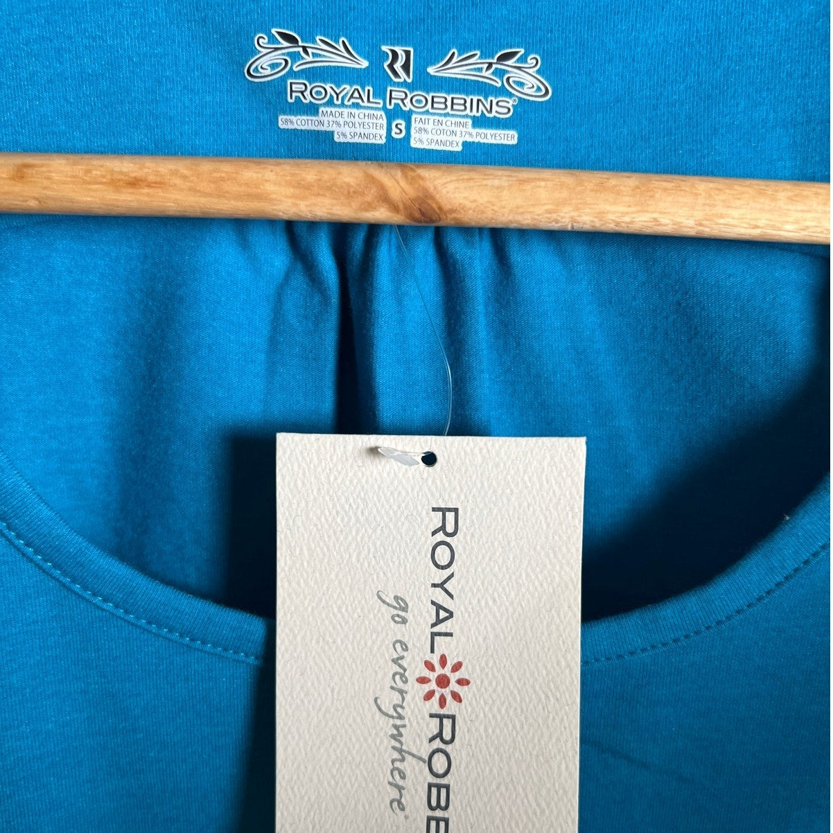 NWT Royal Robbins Women Small Essential Tank Top UPF Protection Blue