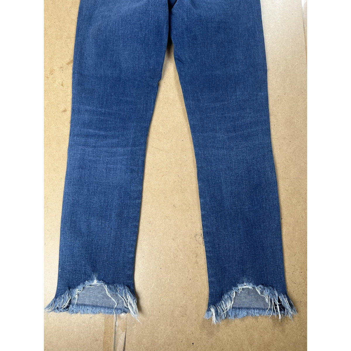 Citizens Of Humanity Pants Womens 27 Blue Cropped Denim Slim Frayed Hem