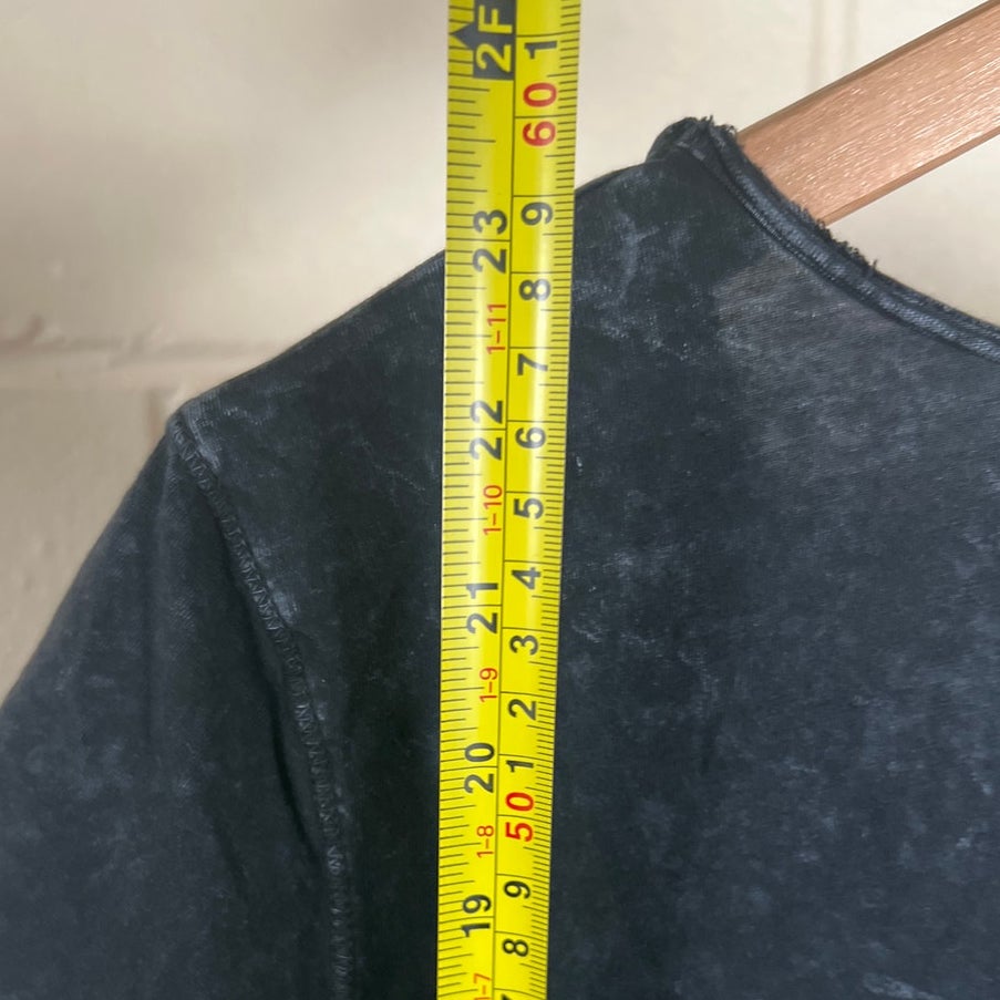 Allsaints Small Emelyn Budan Acid Wash Jersey T-Shirt