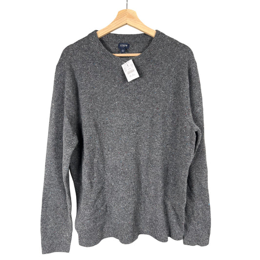 J. Crew NWT Pullover Gray Men's Sweater Merino Wool Size Large