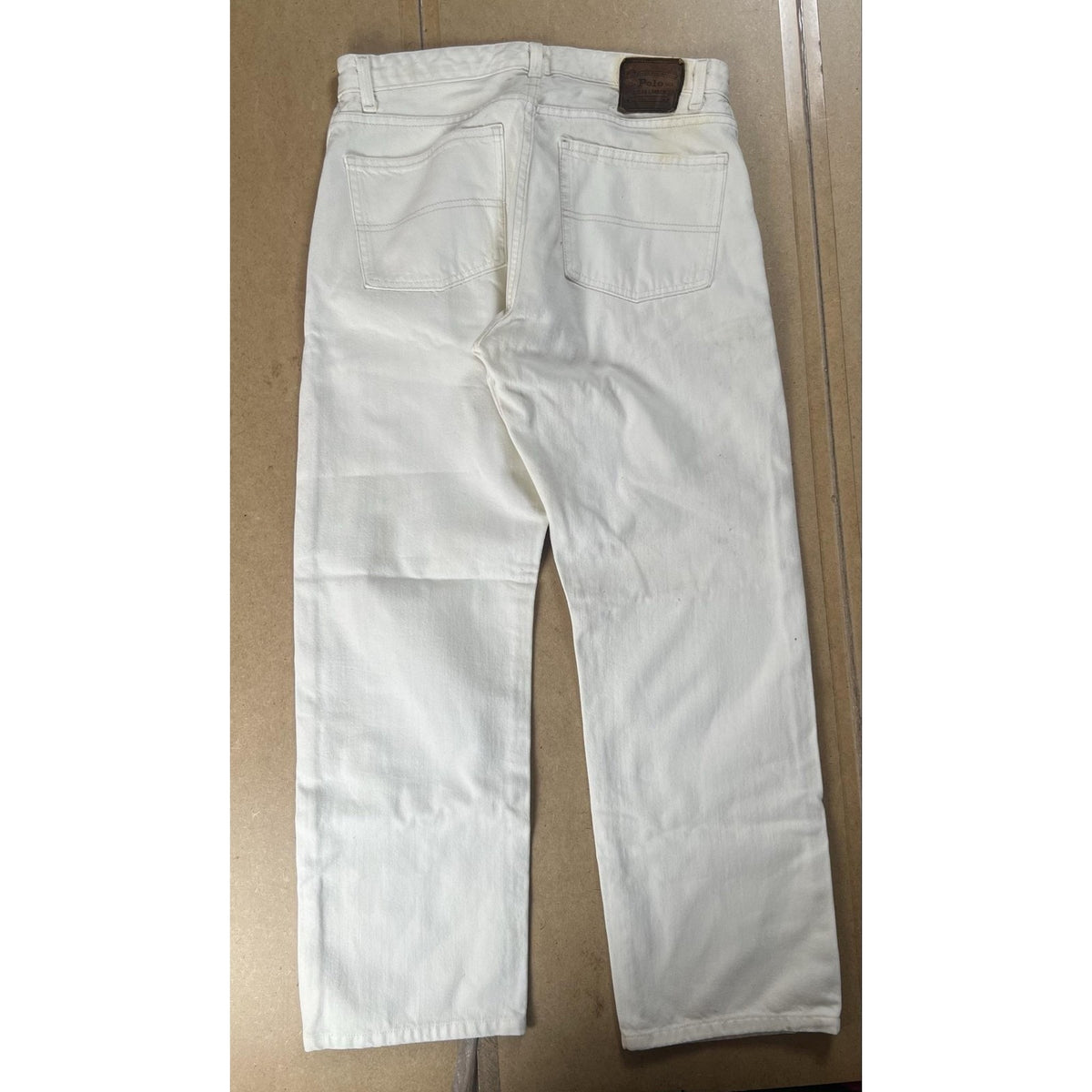 Polo Ralph Lauren Pants Mens 32x30 White Chino Cotton Straight Flat Front