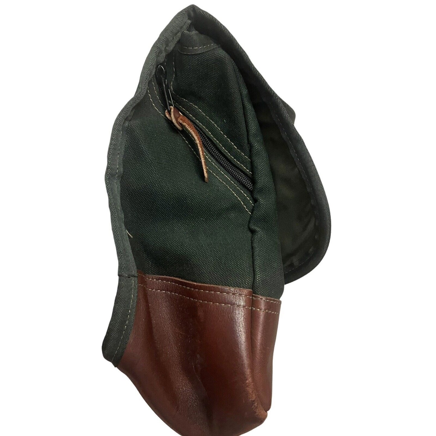 Vintage Wintergreen Outdoor Prod Canvas Leather Messenger Bag Travel Made In USA