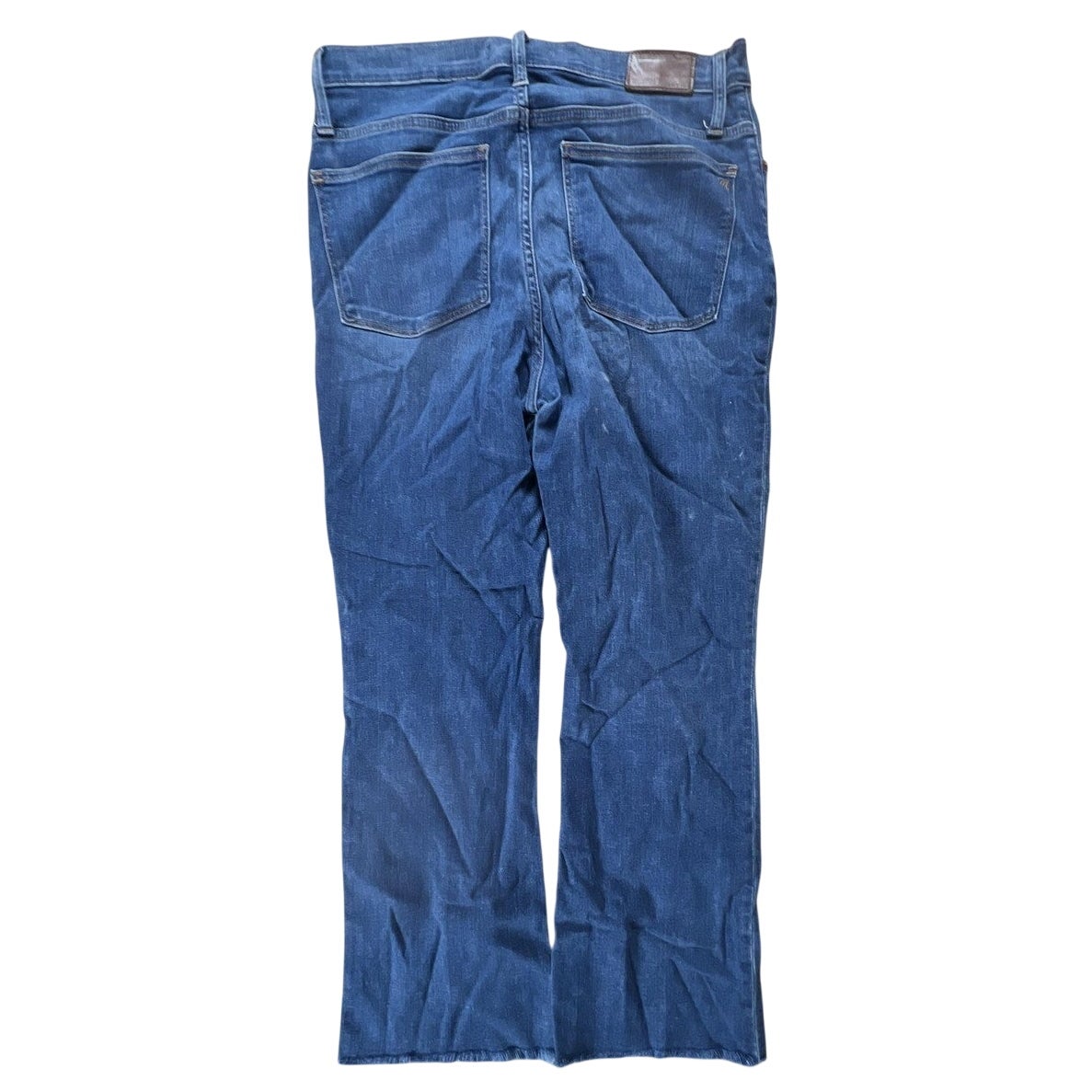 Madewell Jeans Womens 30 Blue Medium Wash Cali Demi-Boot Raw Hem Button Fly