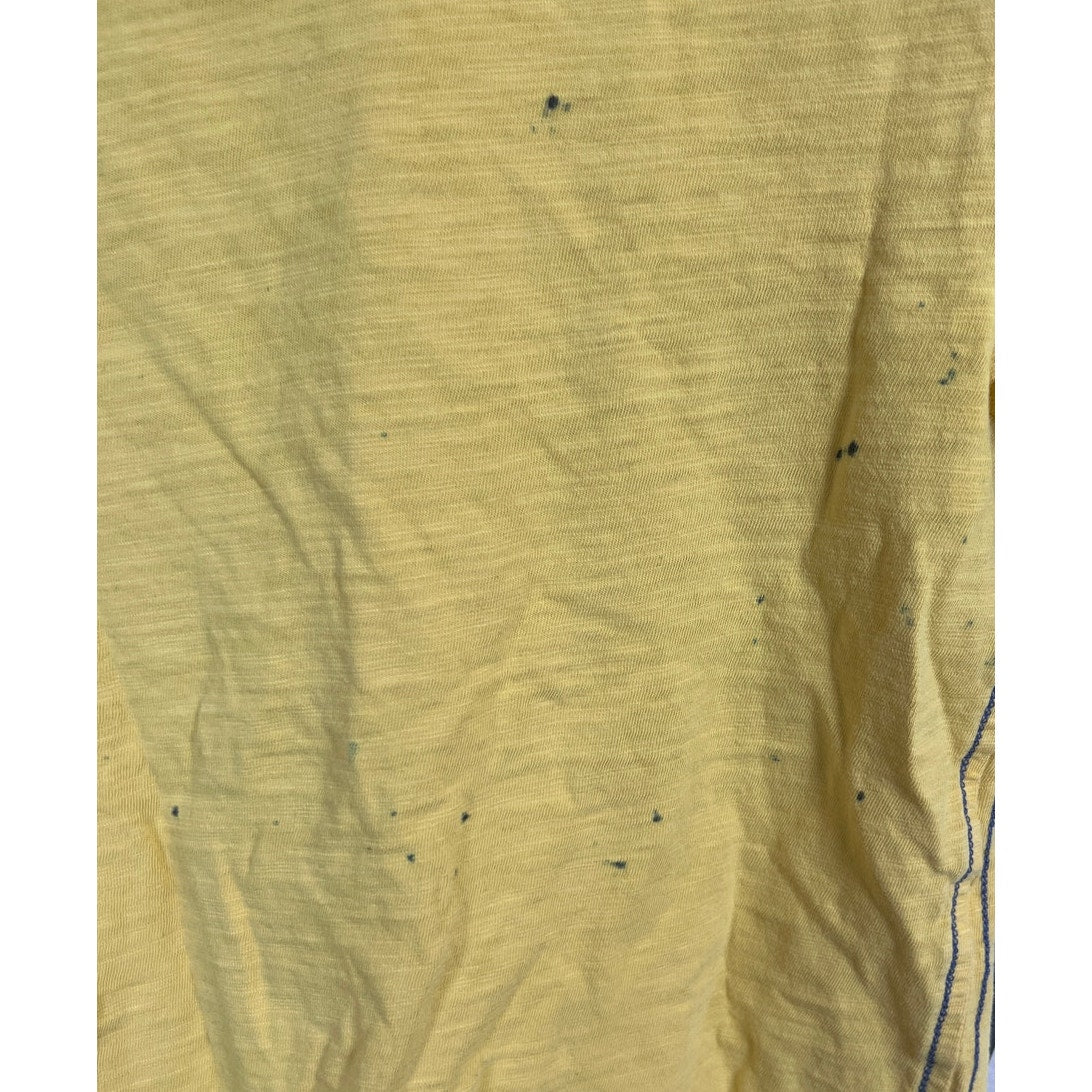 Hanna Anderson 120 Race Car Yellow T-shirt Painted