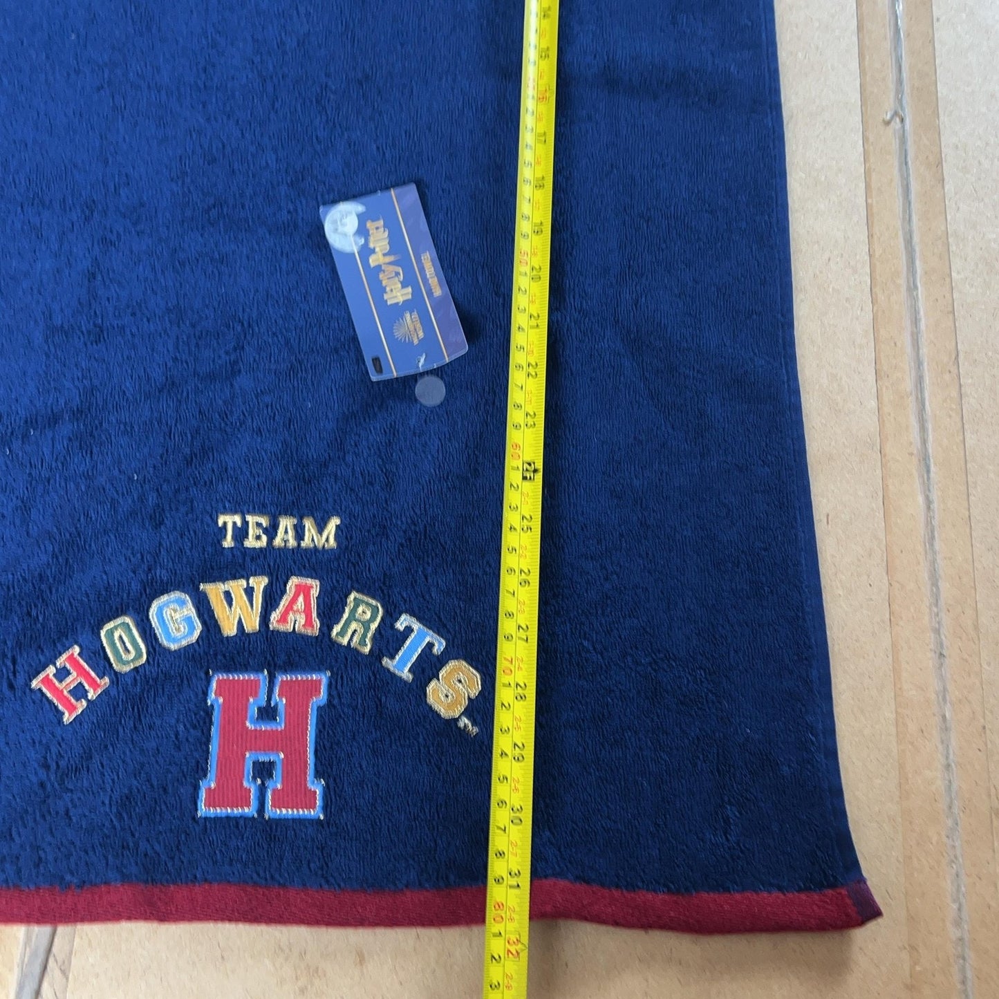 M&S Kids Hand Towel Blue 50x90 Cm 100% Cotton Vintage Bordered Harry Potter