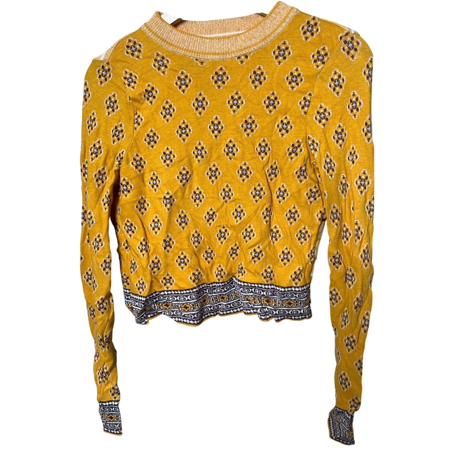 Free People Boho Oversized Knit Sweater Pullover Women's Size xs