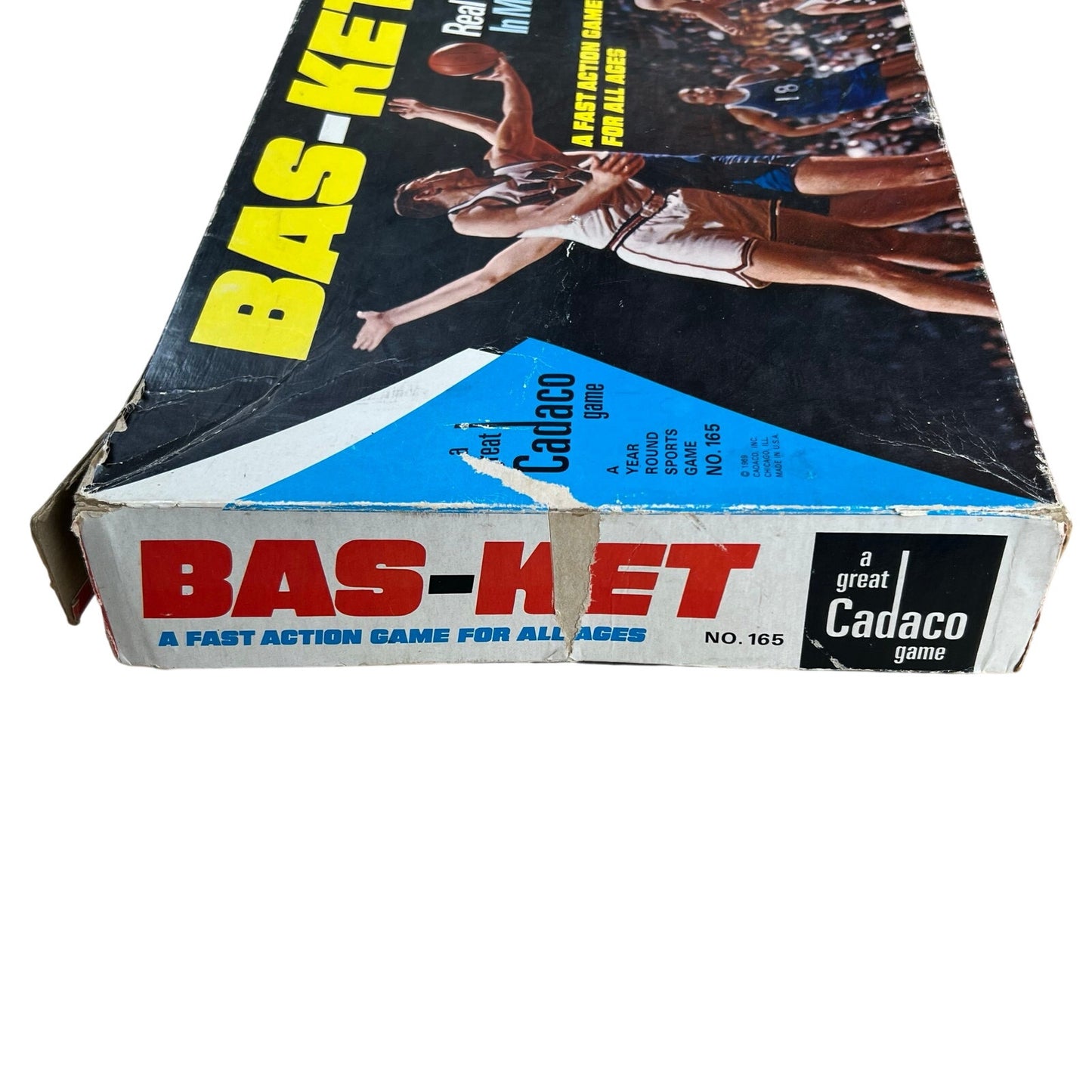 Bas-Ket Tabletop Basketball Game Cardboard Backboard Pink Ball Included