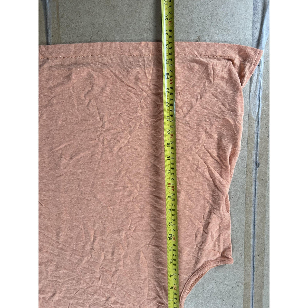 Madewell Tank Womens XL Orange High Neck Linen Viscose Relaxed Slit Basic