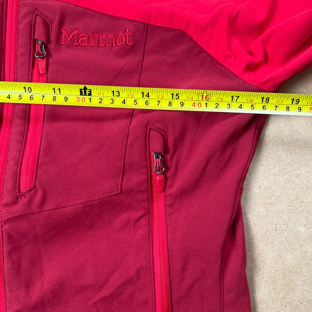 Marmot Jacket Mens M Softshell M3 Red Water Repellent Windbreaker
