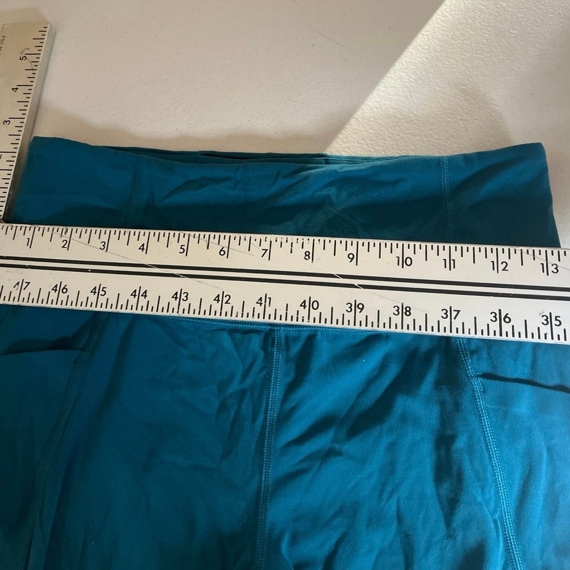 Athleta Blue Women's High Rise Pocketed Cropped Leggings Size MT