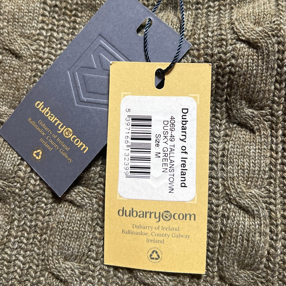 NWT Durbarry Dusky Green Men Knit Sweater Size M