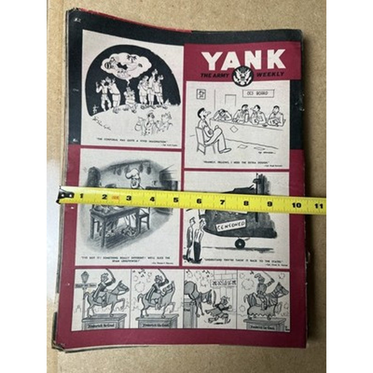 Yank The Army Weekly Red Black White Magazine Lot WWII British Original UK