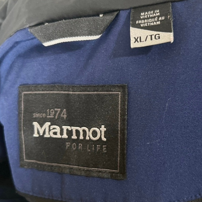 Marmot Size XL Puffer Jacket Women’s Polyester Lexi Down Navy/Blue