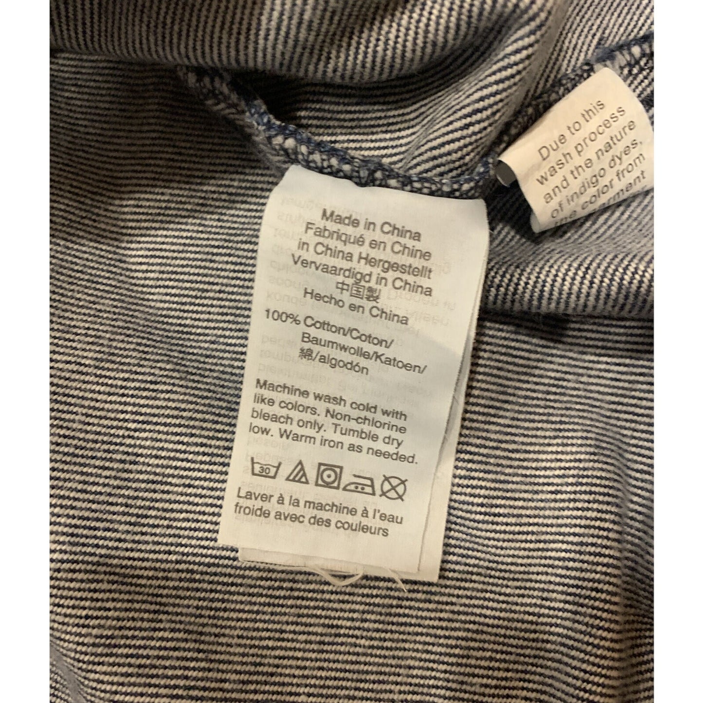 MADEWELL Denim Ruffle Top shirt clare wash $75 BLOGGER FAV SOLD OUT Size S - EUC