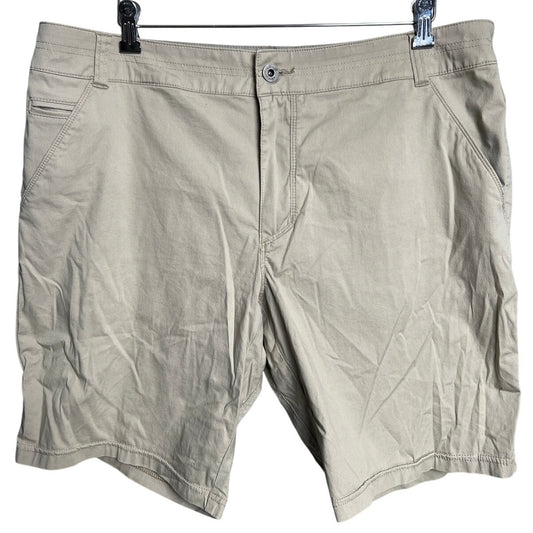 Kuhl Khaki Hiking Chino Outdoor Shorts Size 38 Cotton