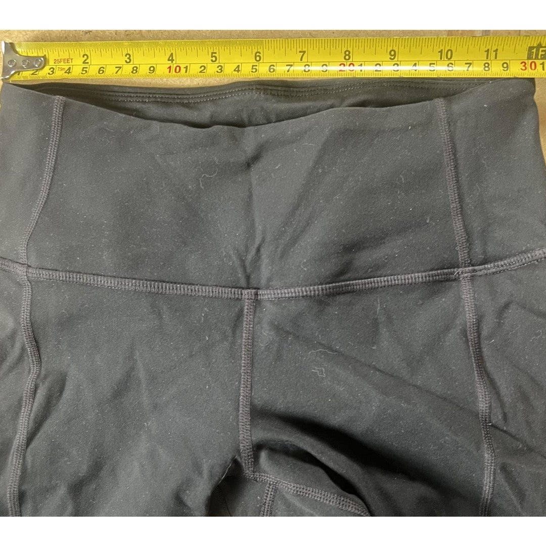 PrAna Leggings Womens S Black High Rise Ankle Yoga Colorblock Nylon Spandex