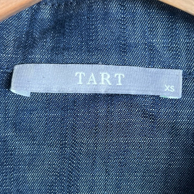 Tart Button Down Gray Women's Dress Shirt Size XS