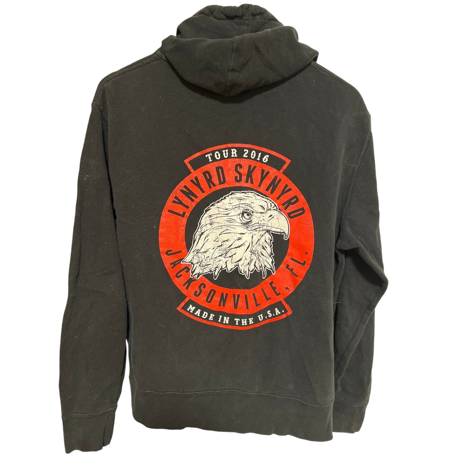 Lynyrd Skynyrd Black Zip Up Hoodie Tour 2016 Large