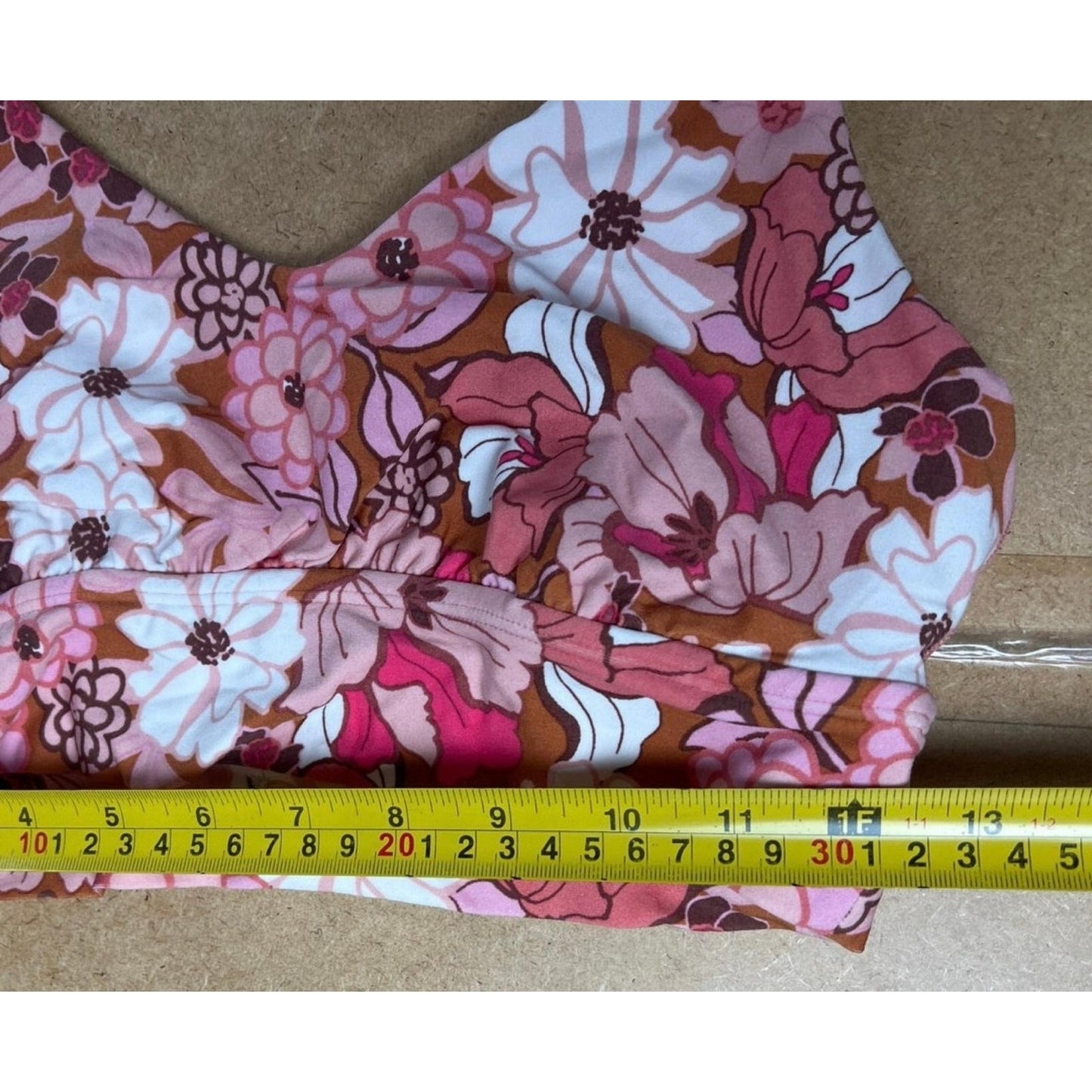 Offline By Aerie Bra Womens M Pink Bralette Floral Unpadded Wireless Cotton