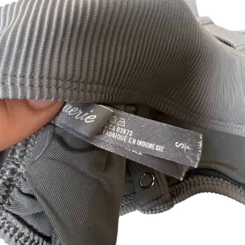 Aerie Size Small Heather Gray Women's Bra Ribbed