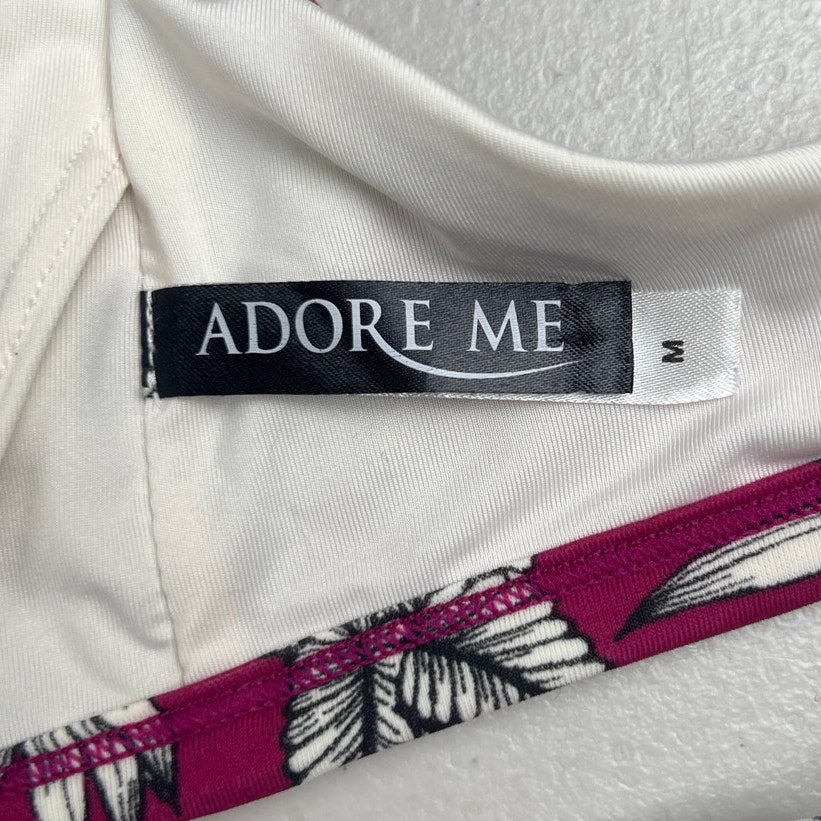 Adore Me Triangle Floral Bikini Top Size Medium