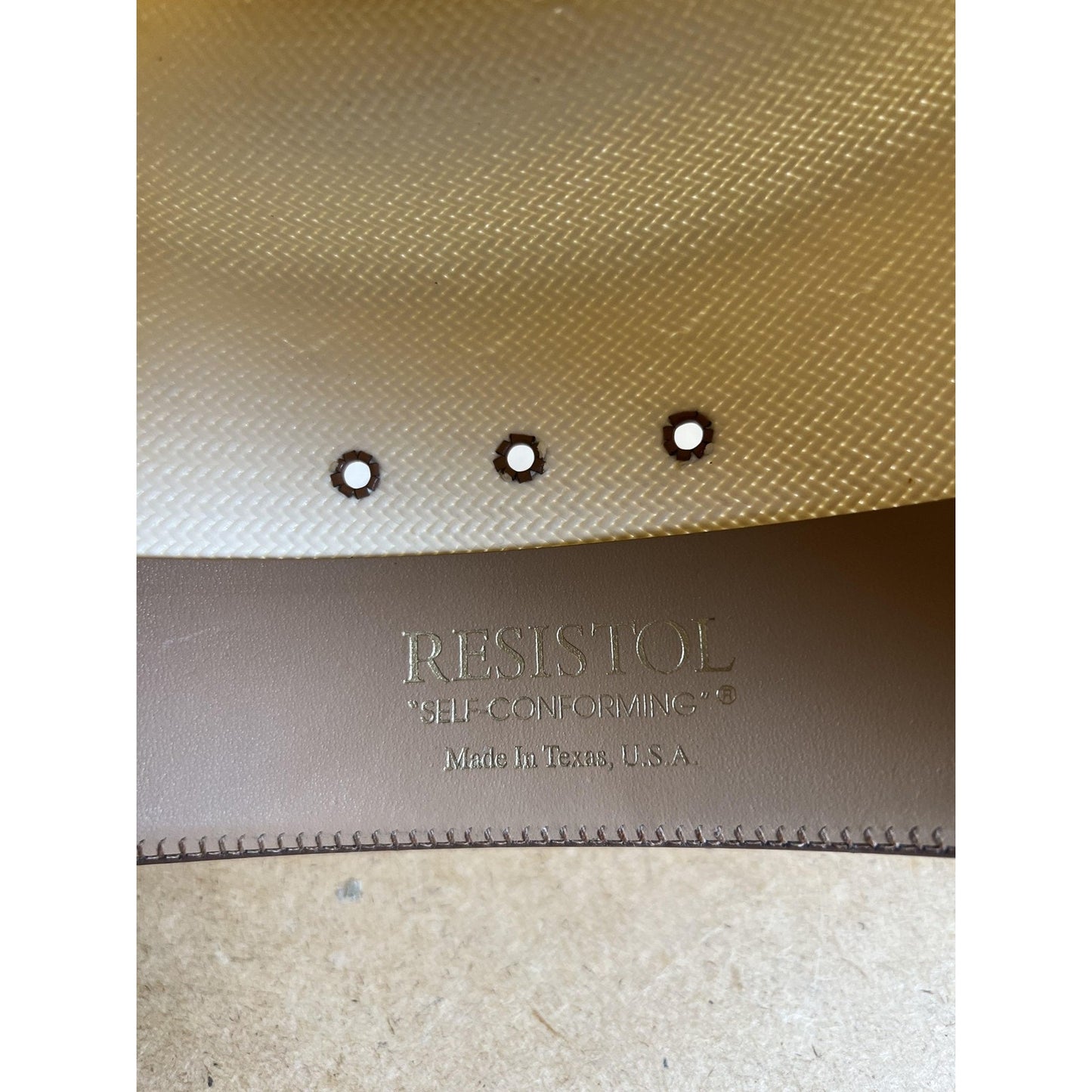 Resistol Western Straw Hat 7 56 Genuine Shantung Panama White 10X Cowboy