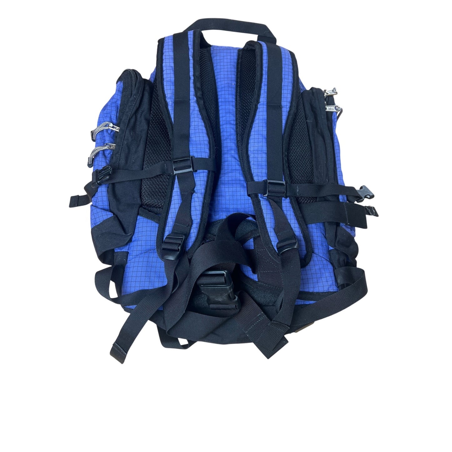 REI Alpine Hiking Backpack Blue Black Nylon Padded Hip Belt Mens One Size Travel