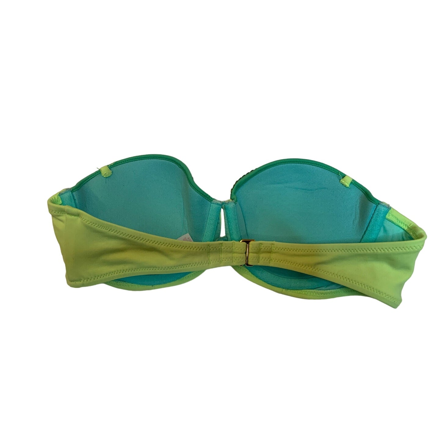 Victoria's Victoria Secret Bikini Strapless Top Green Sequin Size 32B