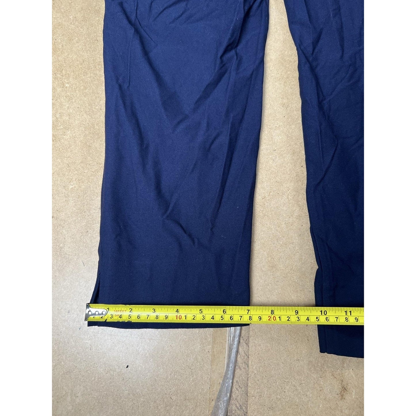 Eileen Fisher Pants Womens XL Blue Cropped Crepe Pull On Stretch Slim Fit