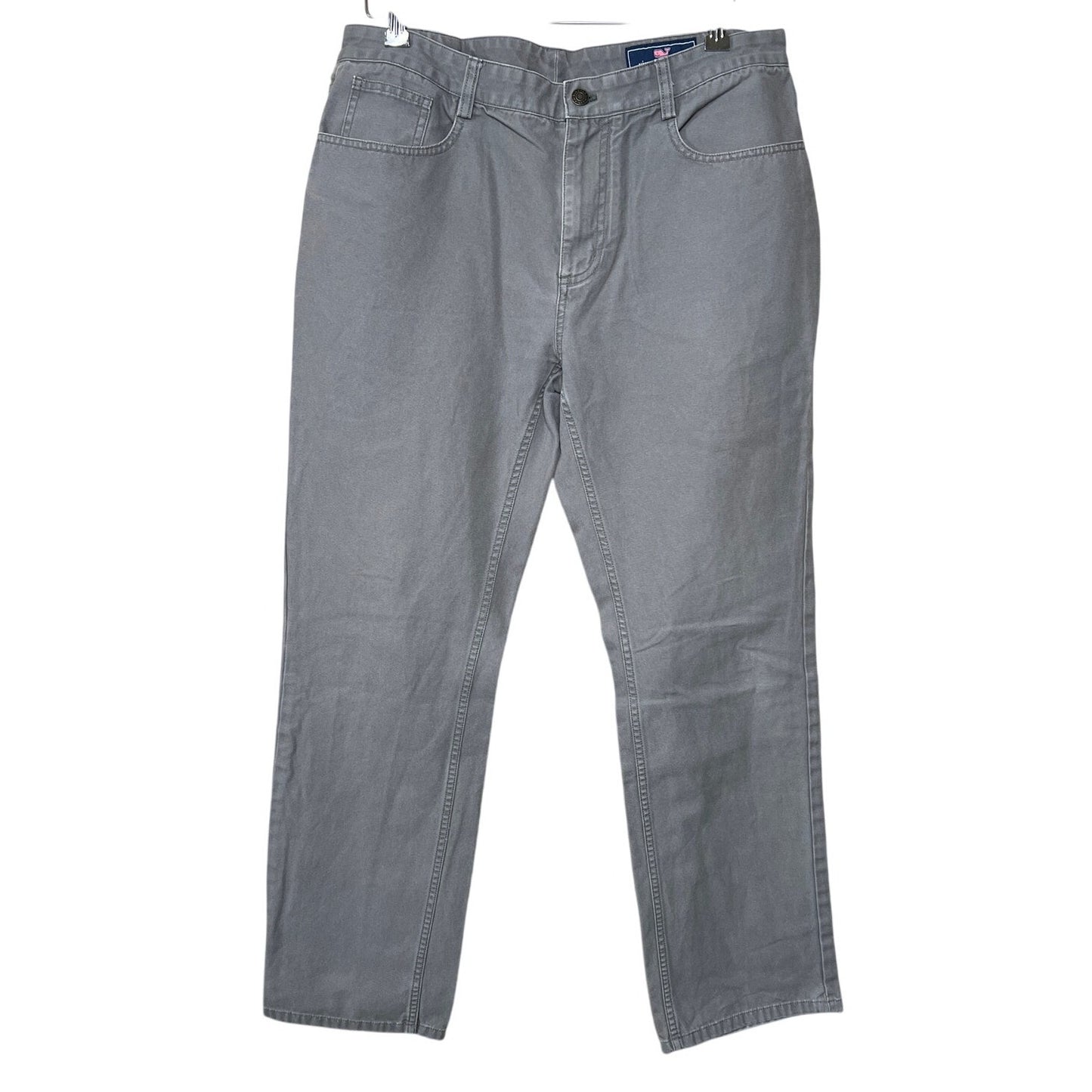 Vineyard Vines SIze 35x32 Gray Men's Chino Pants 100% Cotton 5 Pocket