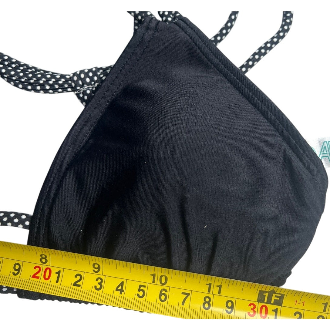 Damsel Shoulder Strap Black Swim Bikini Top Medium M