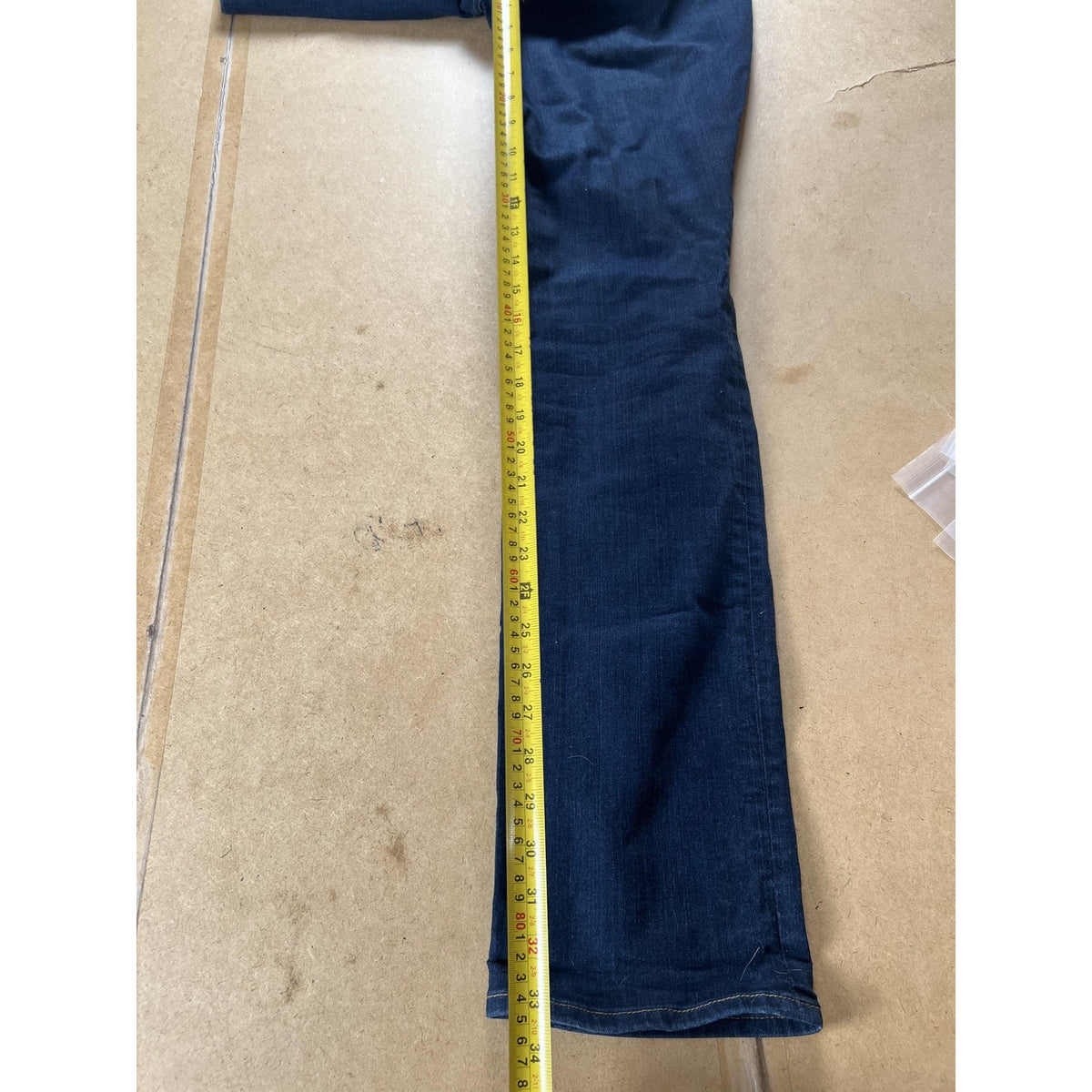 Eddie Bauer Pants Teens 16 Blue Denim Cotton Blend Straight Ankle Pockets