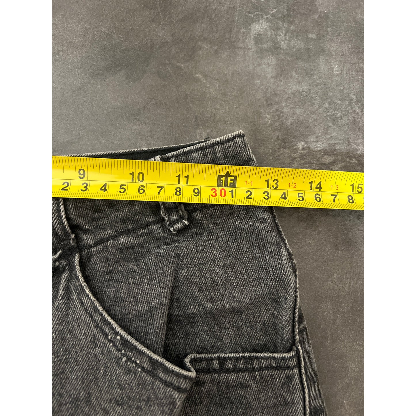 Guess George Marciano Size 28 Black Jeans Button Fly