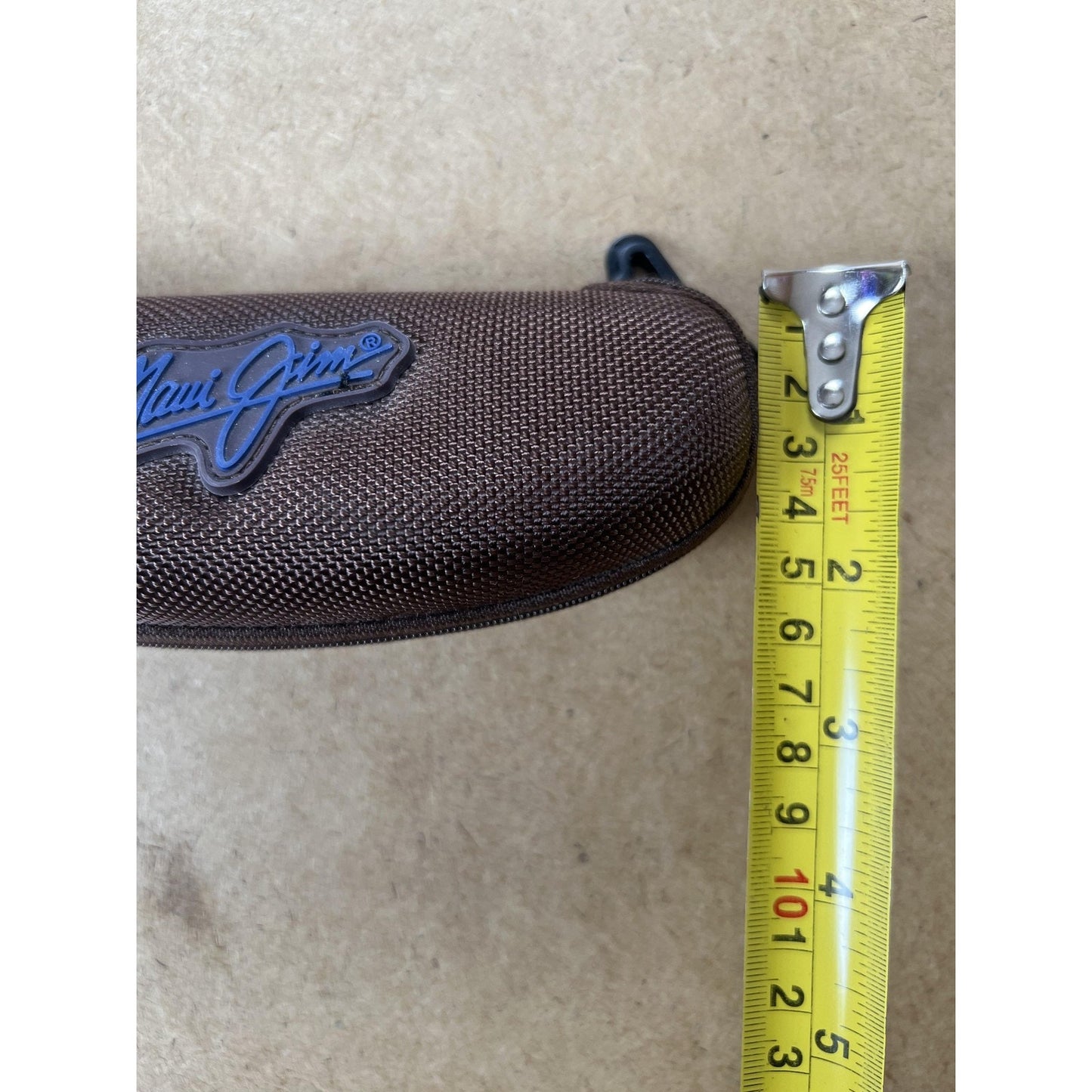 Maui Jim Sunglasses Mens 64-17-130 Brown Wrap Polarized MJ-405-10 Rimless