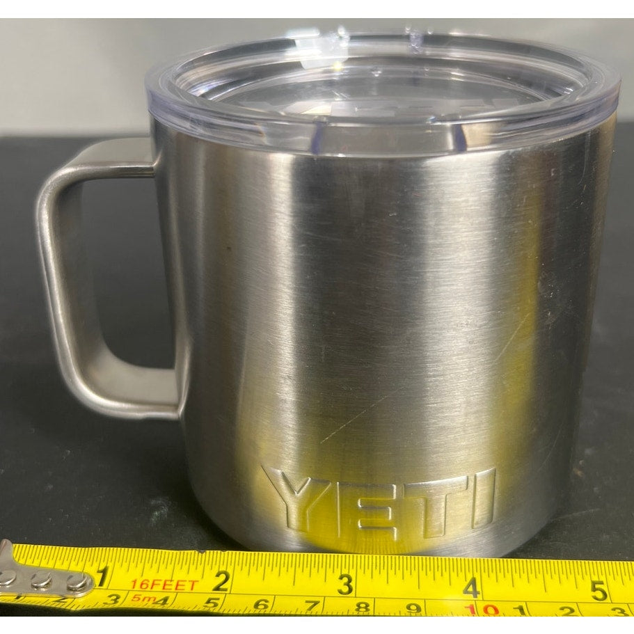 Yeti Smartwool Coffee Mug Rambler Silver W/ Lid