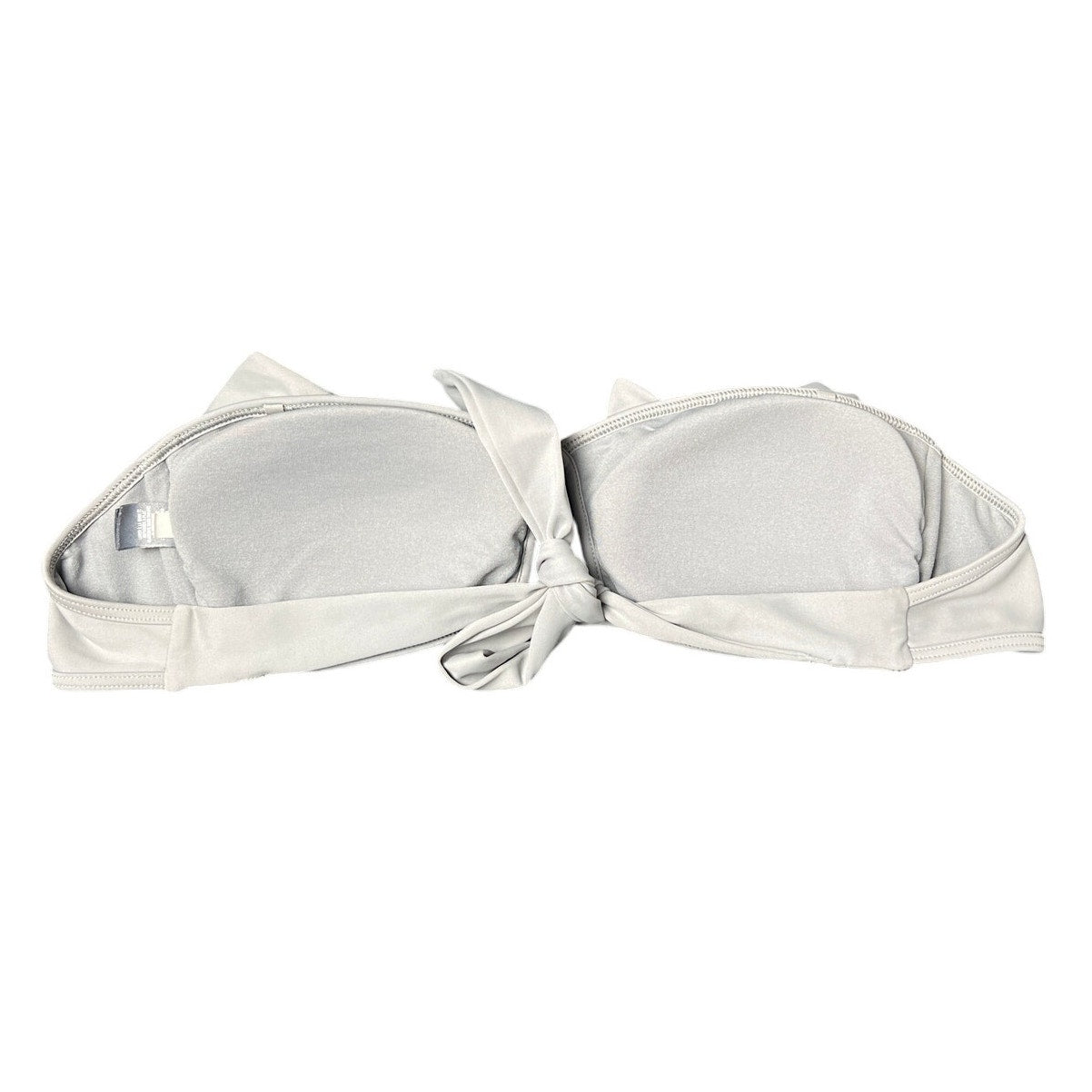 Aerie Bikini Top S Gray Strapless Bandeau