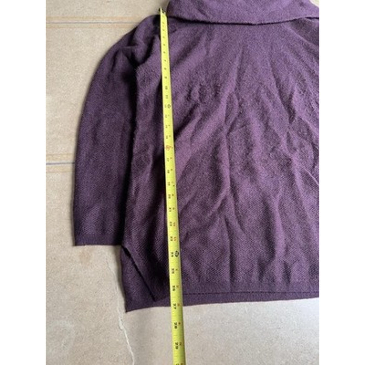 Ann Taylor Factory Sweater Womens XL Purple Pullover Turtleneck Oversized Knit