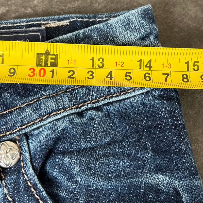 Miss Me 27 Mid Rise Easyboot Jean Crusader Rhinestone