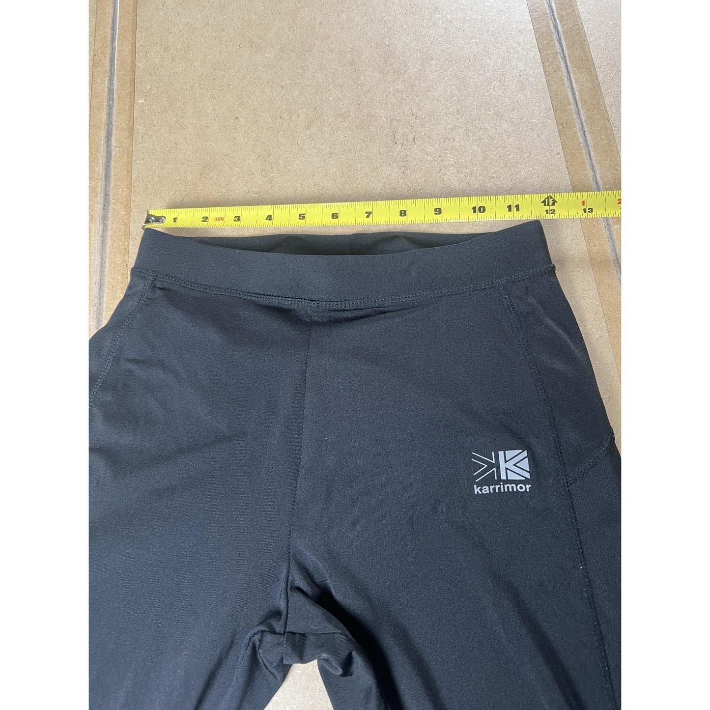 Karrimor Leggings Womens S Black Ankle Running Activewear Polyester Spandex