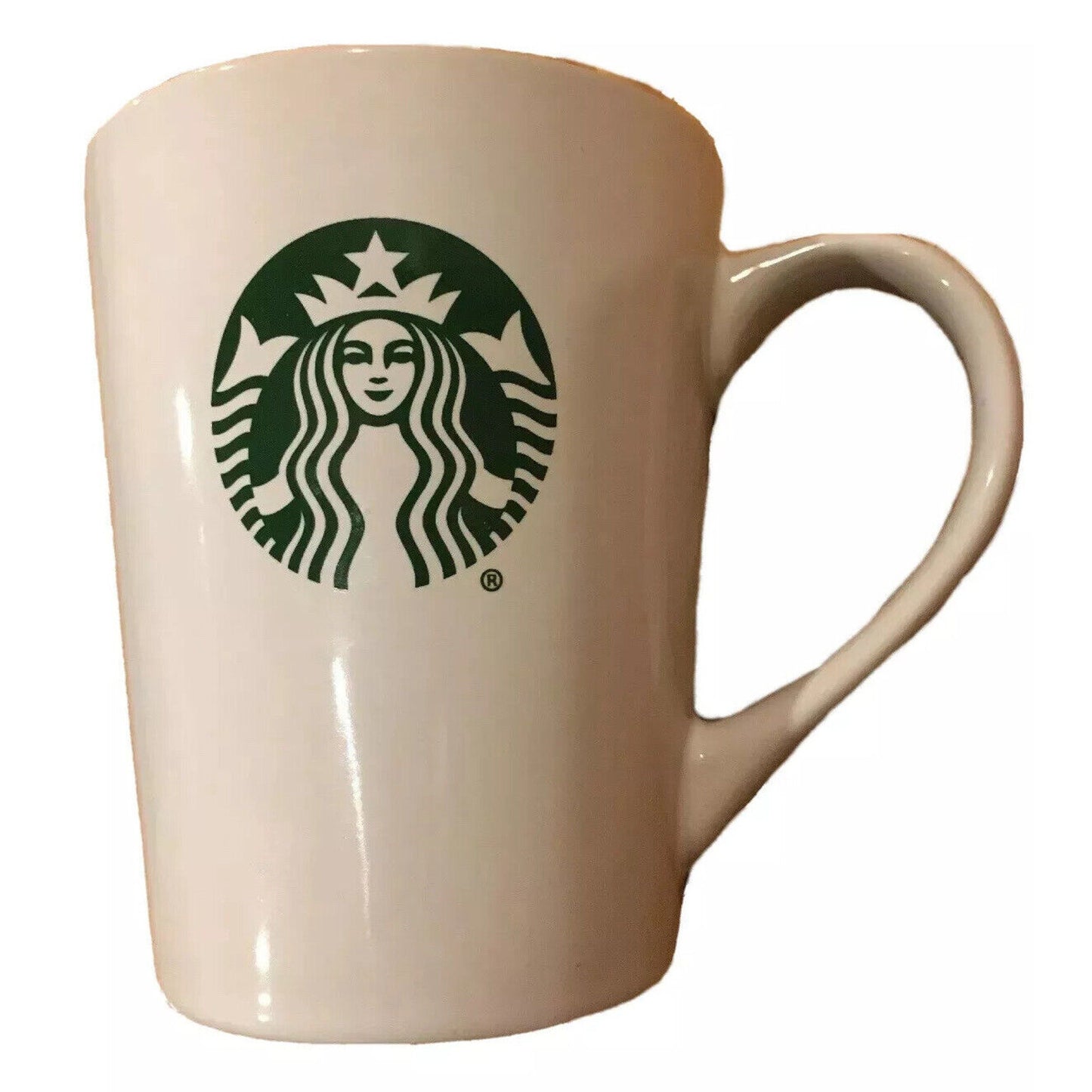 STARBUCKS Coffee Mug 2017 Cup 10 oz Mermaid Siren Logo White Green Black Ceramic