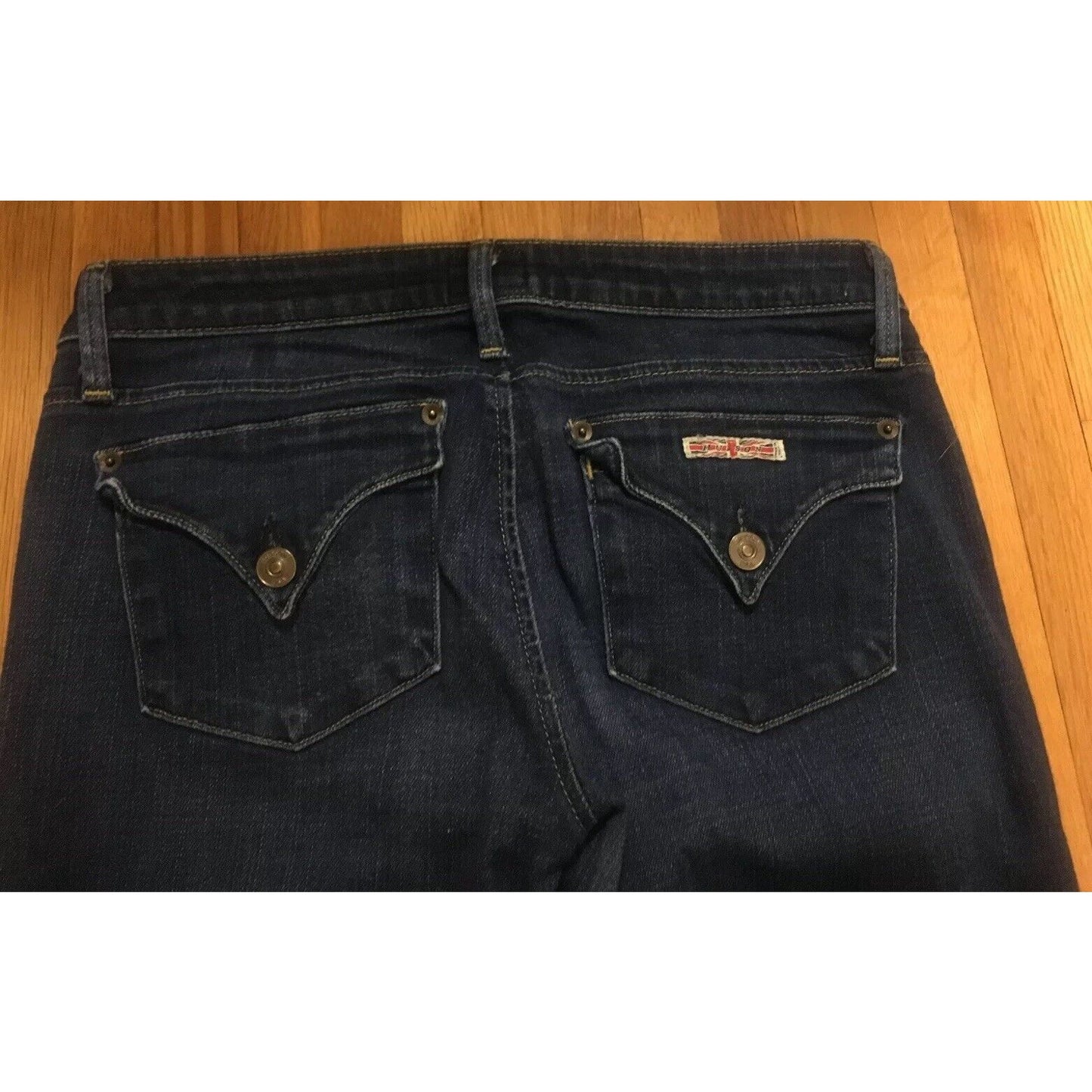 Hudson Women’s Blue Cut Jeans Size 27 Inseam 25” Made in USA Cut-off - EUC