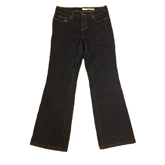 DKNY Jeans Soho New Wide Leg Denim 10S Dark Blue Women's Stretch - NWOT