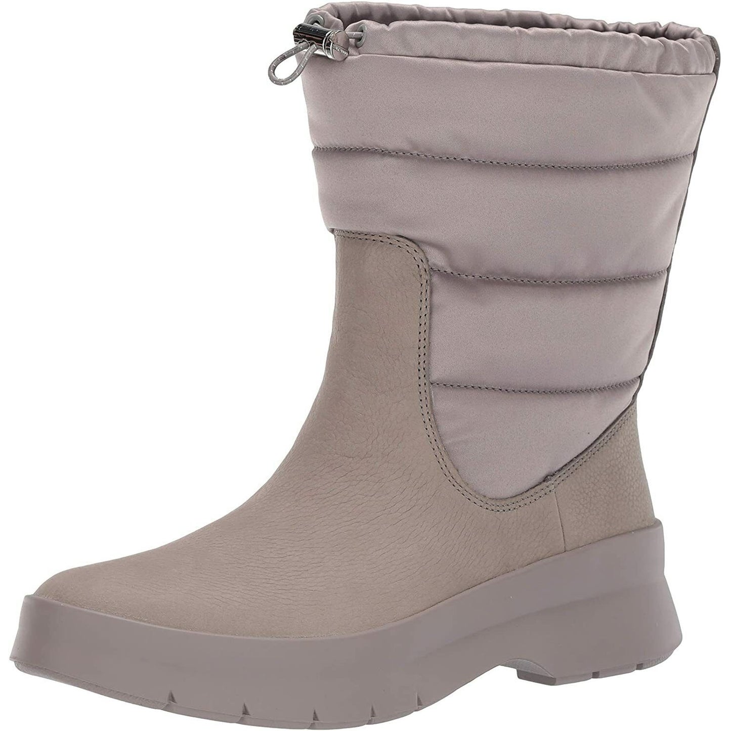Cole Haan W17968 Women's Pinch Utility Puffer Waterproof Suede Boot Gray 7 B NWT