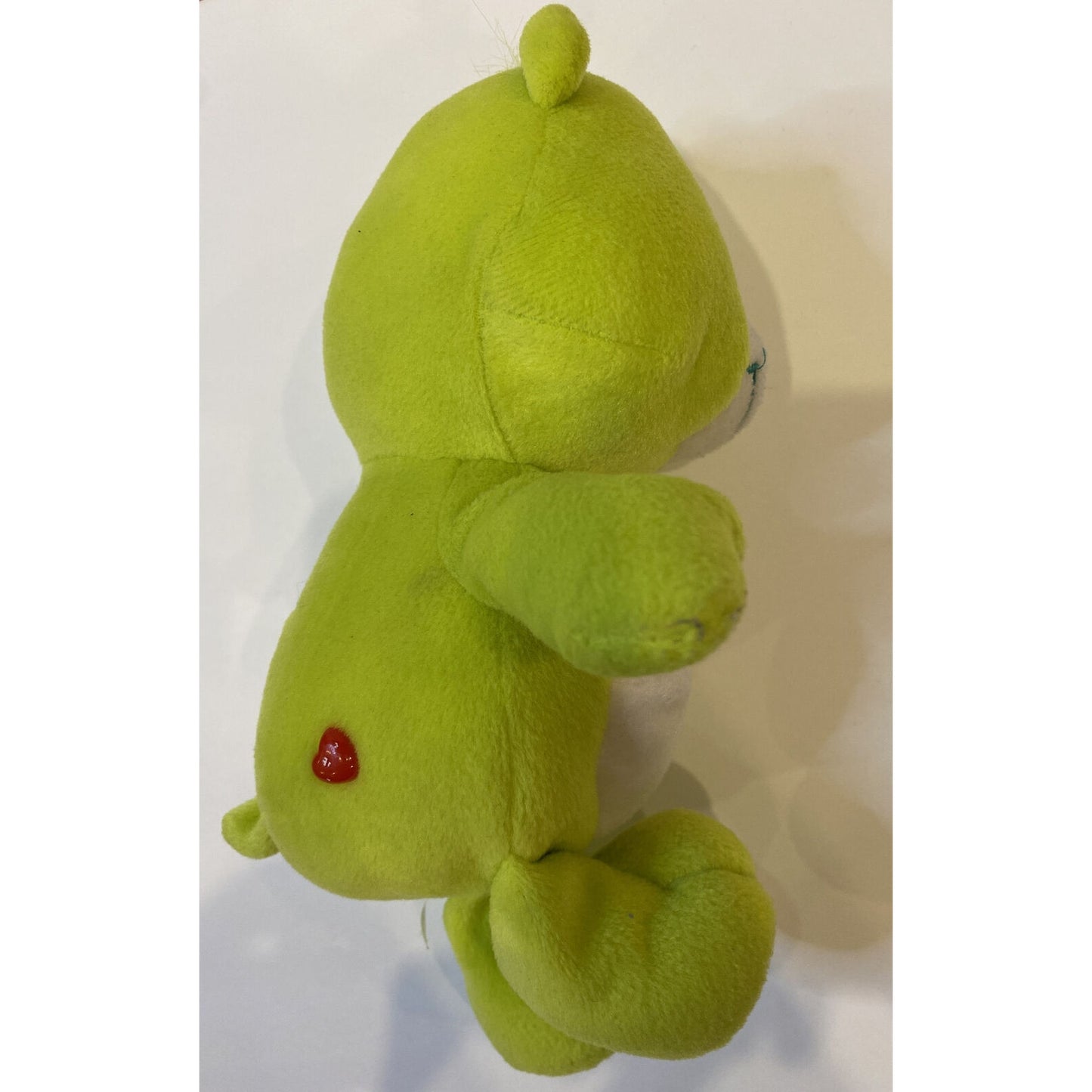 Care Bears Plush Kite Bright Green Do Your Best Teddy Bear 8" 2003 Stuffed #A49