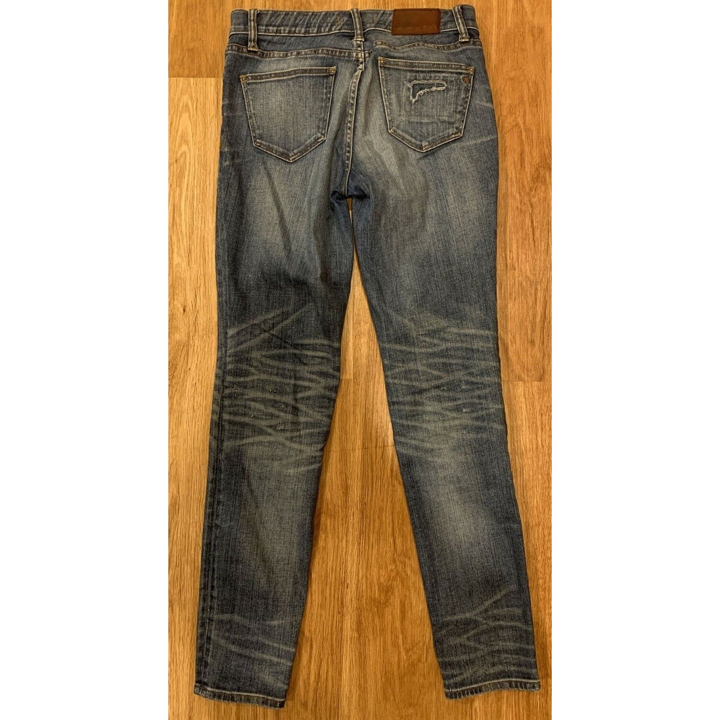 Madewell Size 26 Skinny Skinny Blue Jeans Patched Distressed Denim 26 - EUC